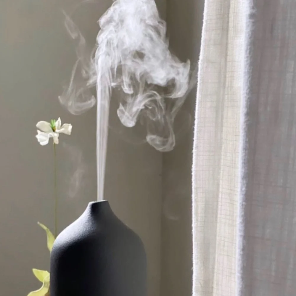 Diffuser. Black stone diffuser. Essential oil diffuser. Minimalistic. Modern.